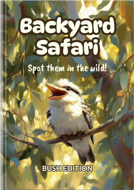 Front book cover for Backyard Safari: Bush Edition